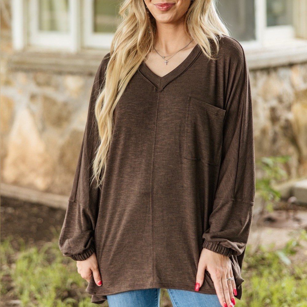 Amarillo Pullover - Chocolate